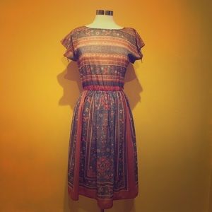 •Vintage• floral picnic dress